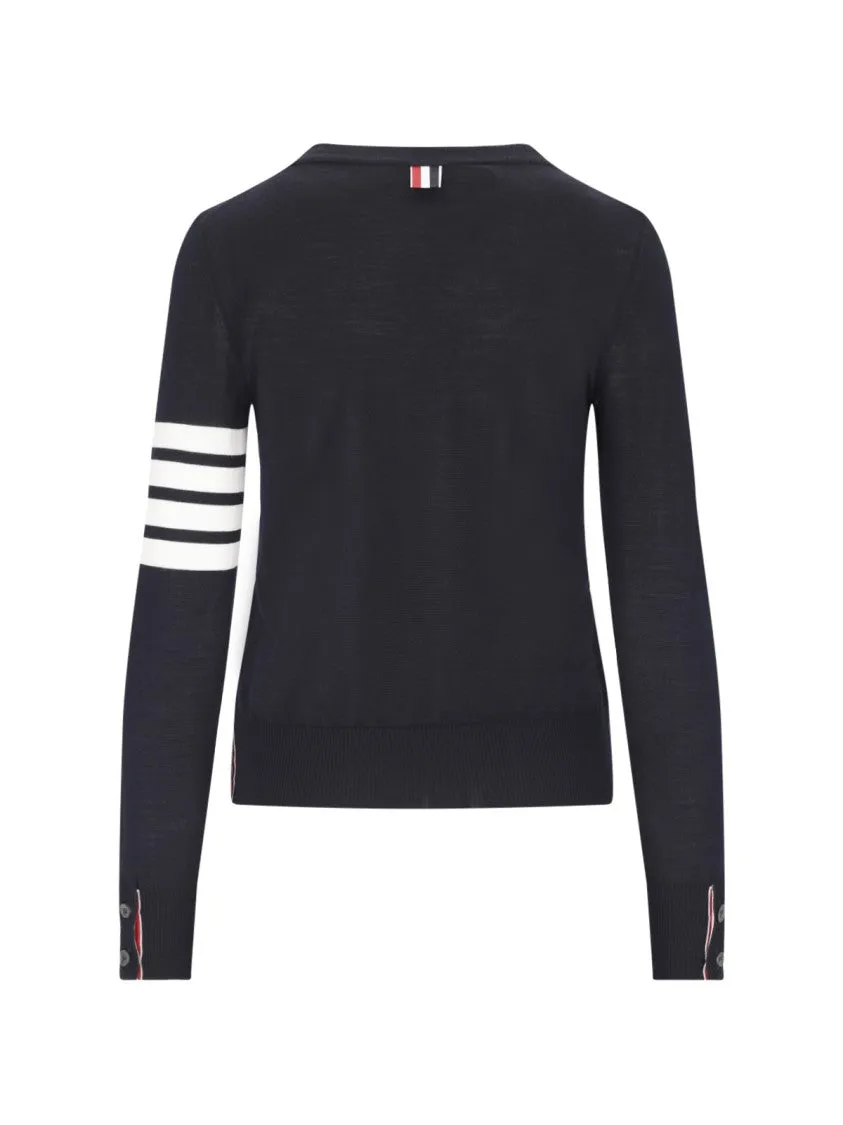 4-Bar" Sweater  Blue