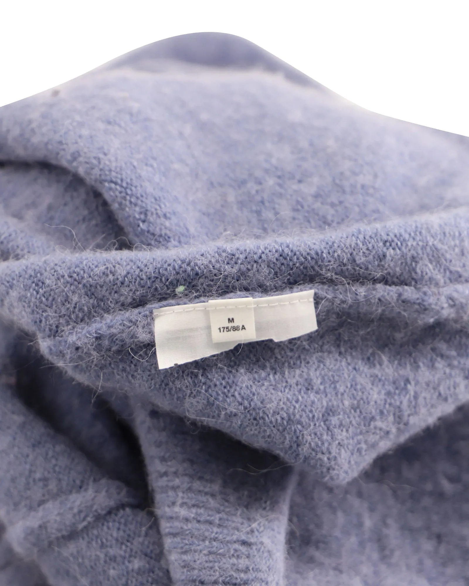 Acne Studios Keandra V Neck Sweater in Blue Nylon