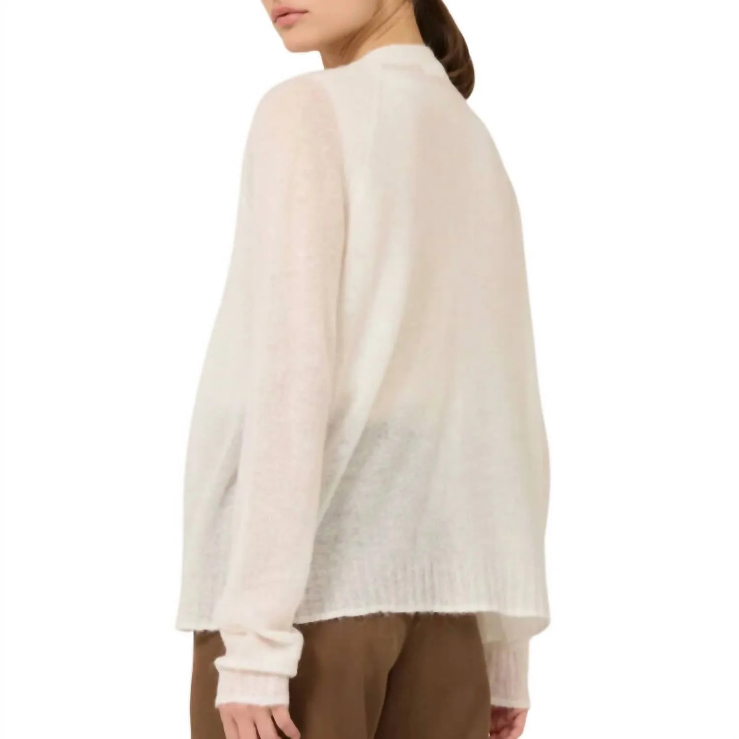 Addison Cardigan In Ivory