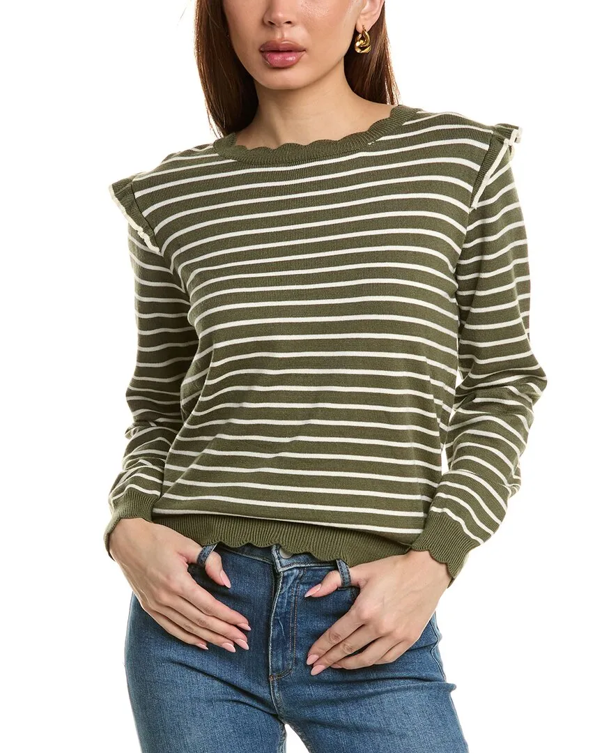 ANNA KAY Striped Cashmere-Blend