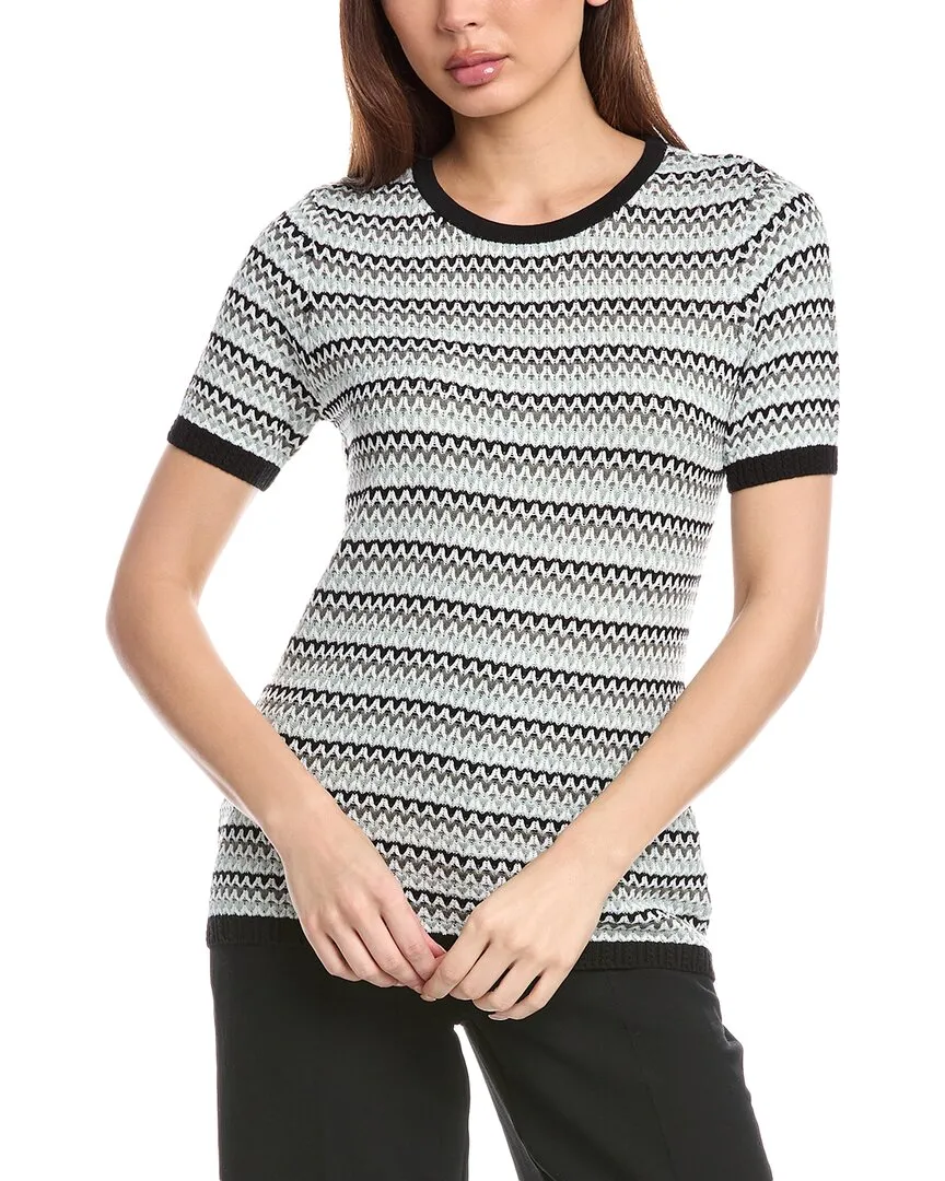 Anne Klein Stitch Cap Sleeve Sweater