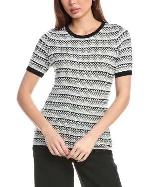 Anne Klein Stitch Cap Sleeve Sweater
