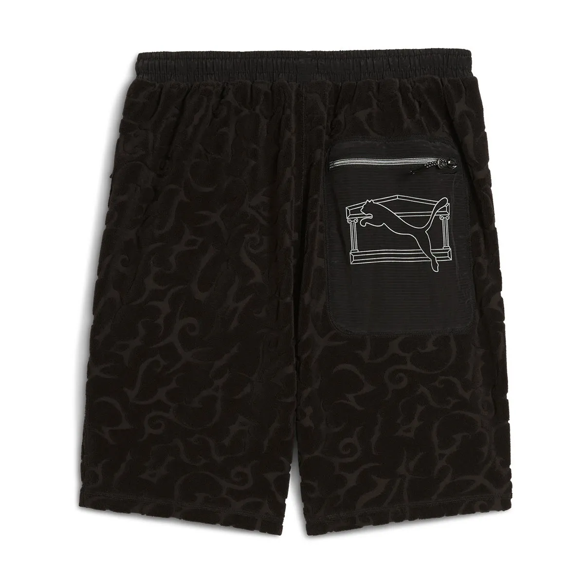   Aries Toweling Shorts 'PUMA Black'
