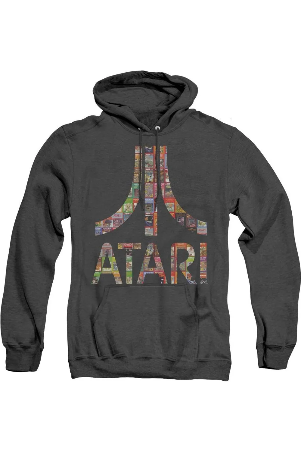 Atari Box Art Adult Heather Hoodie