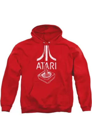 Atari Joystick Logo Adult Pull Over Hoodie