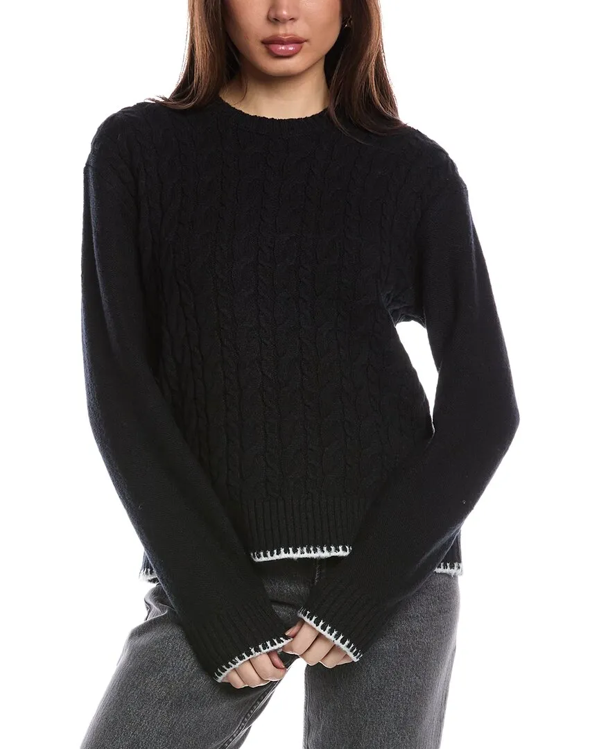 ATM Anthony Thomas Melillo Cable Crewneck Sweater