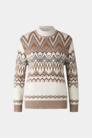 Avena Norwegian Sweater In Eggshell