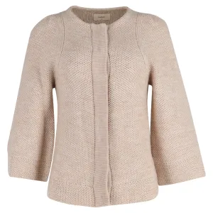 Ba&Sh Knitted Cardigan in Cream Wool