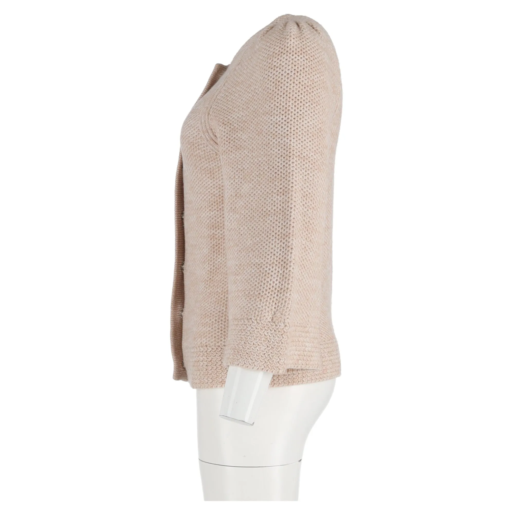 Ba&Sh Knitted Cardigan in Cream Wool