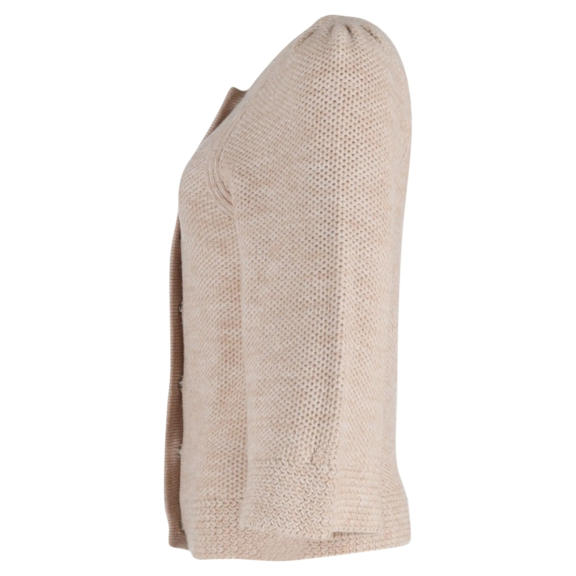 Ba&Sh Knitted Cardigan in Cream Wool