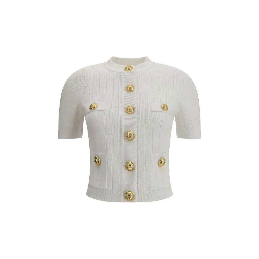 Balmain Cardigan whit Women's botton