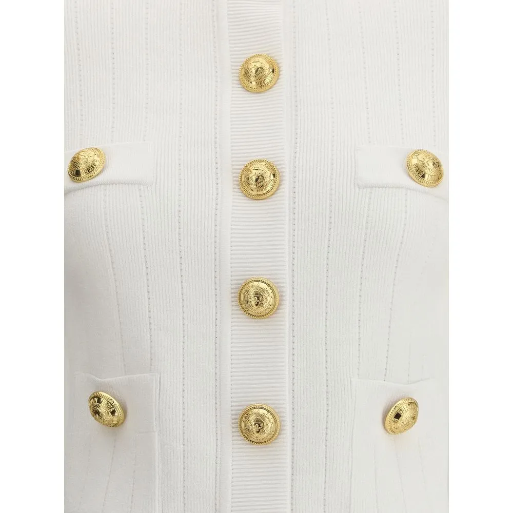 Balmain Cardigan whit Women's botton