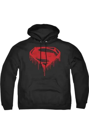 Batman V Superman Splattered Adult Pull Over Hoodie / Hooded Sweatshirt