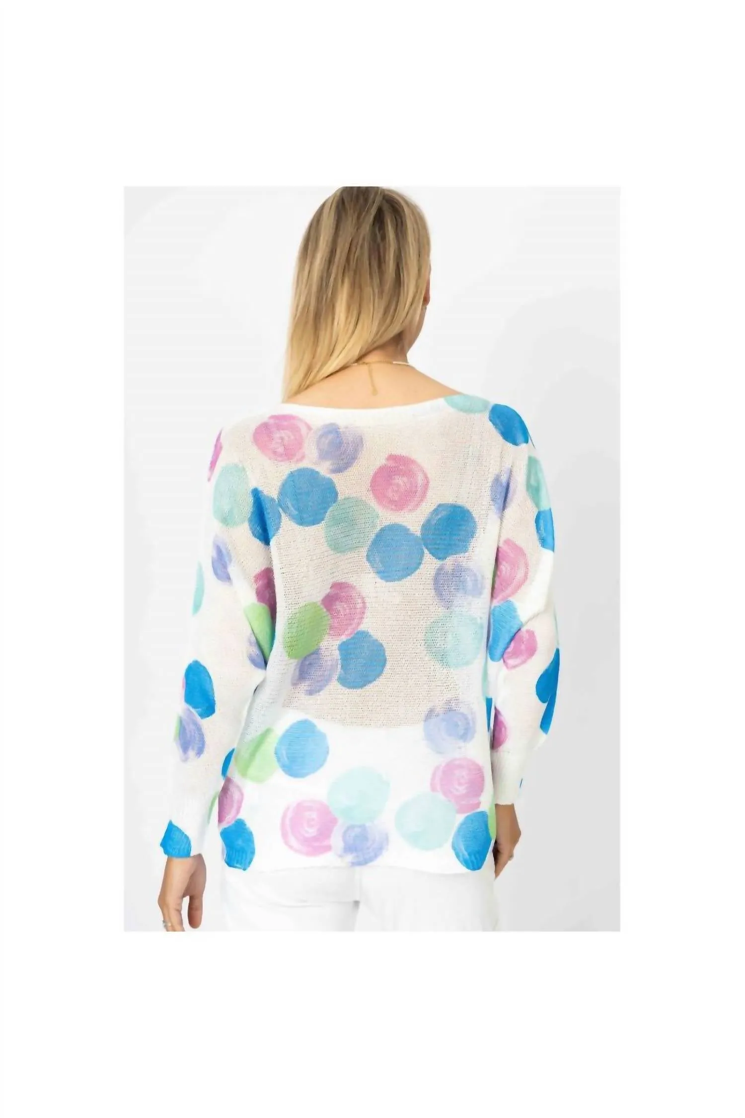 Batwing Sweater In Aqua