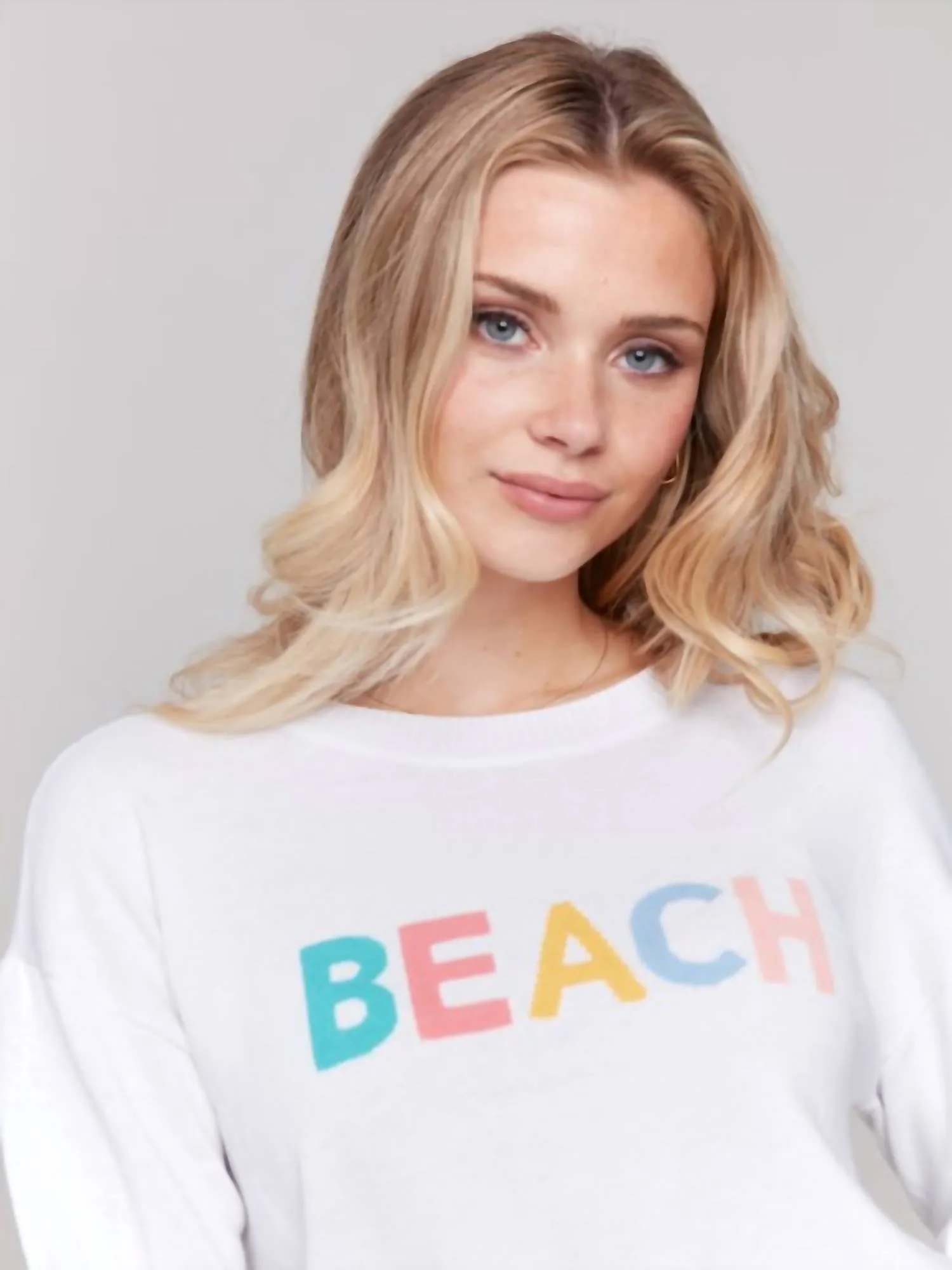 Beach Sweater In White