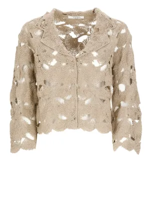 Beige Cotton Sweater
