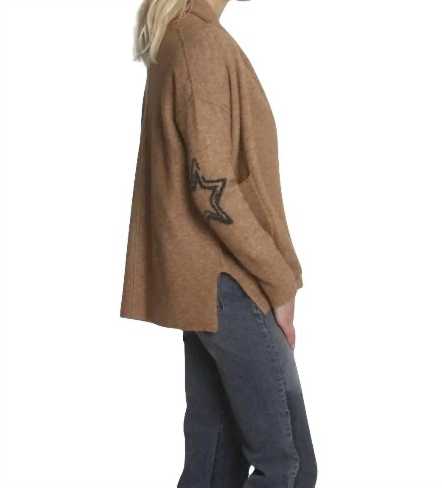 Bella Cozy Cardigan In Ginger