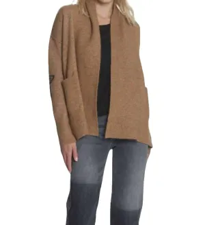 Bella Cozy Cardigan In Ginger