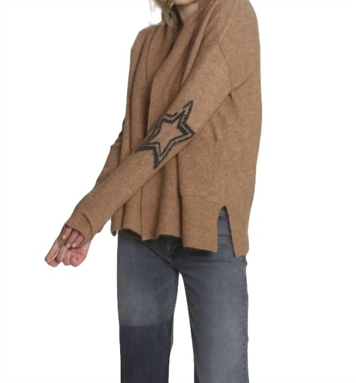Bella Cozy Cardigan In Ginger