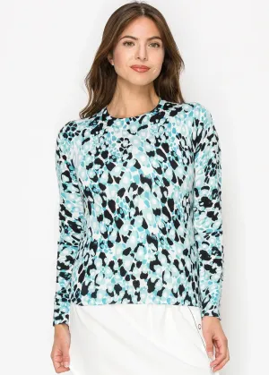 Blue Tones Printed Crewneck