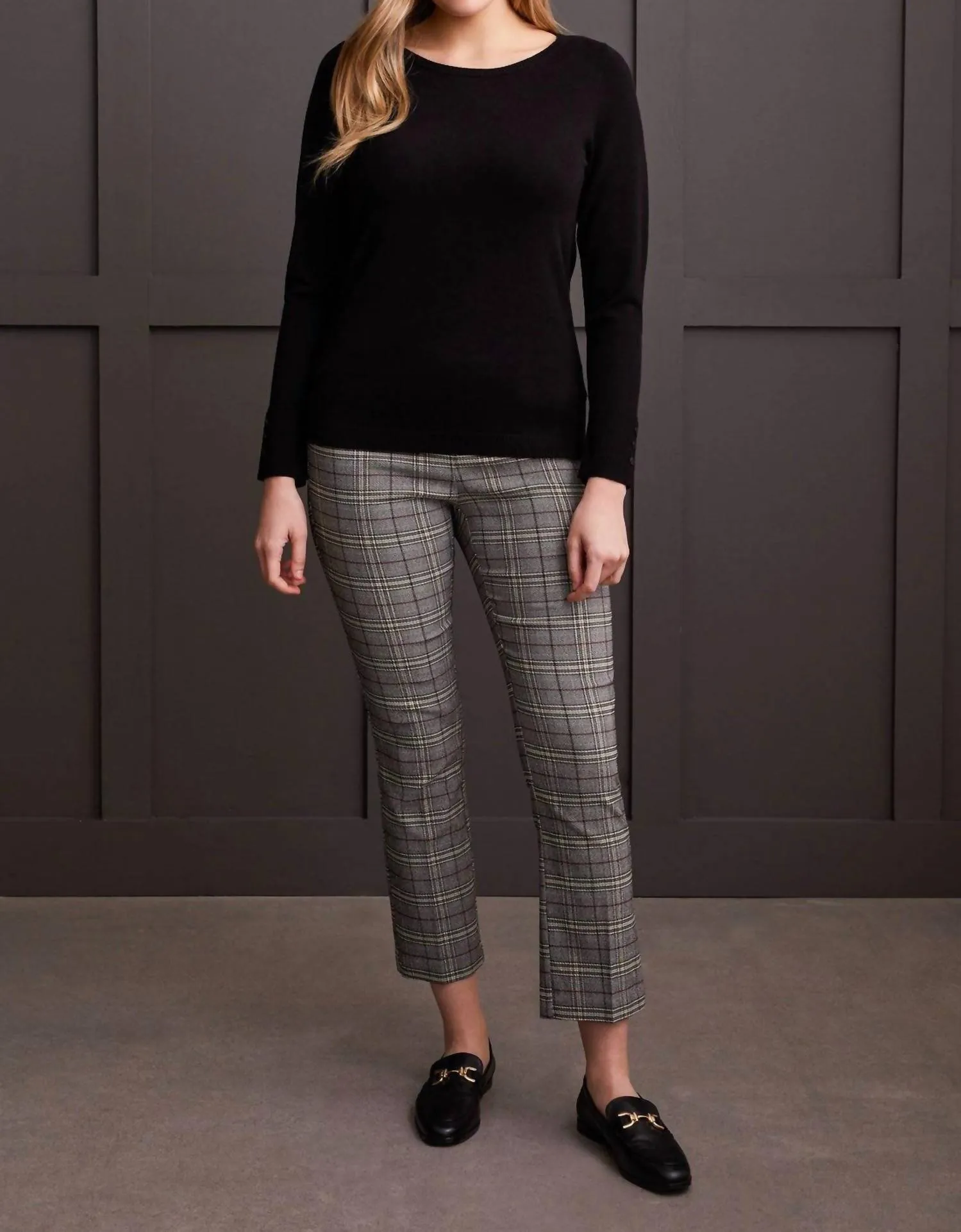 Boat Neck Sweater In Black