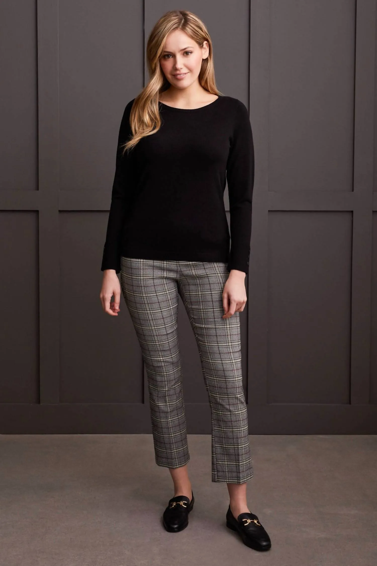 Boat Neck Sweater In Black