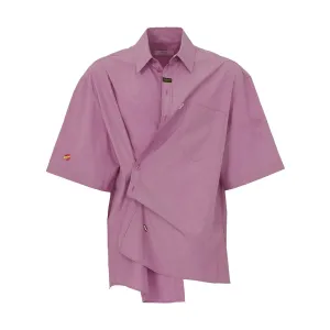 Boxy Wrap Shirt 'Purple Black'