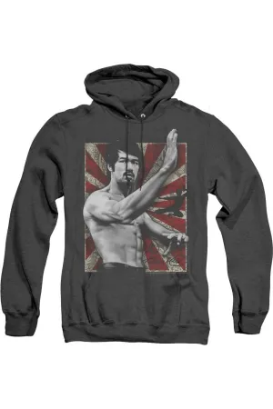 Bruce Lee Concentrate Adult Heather Hoodie
