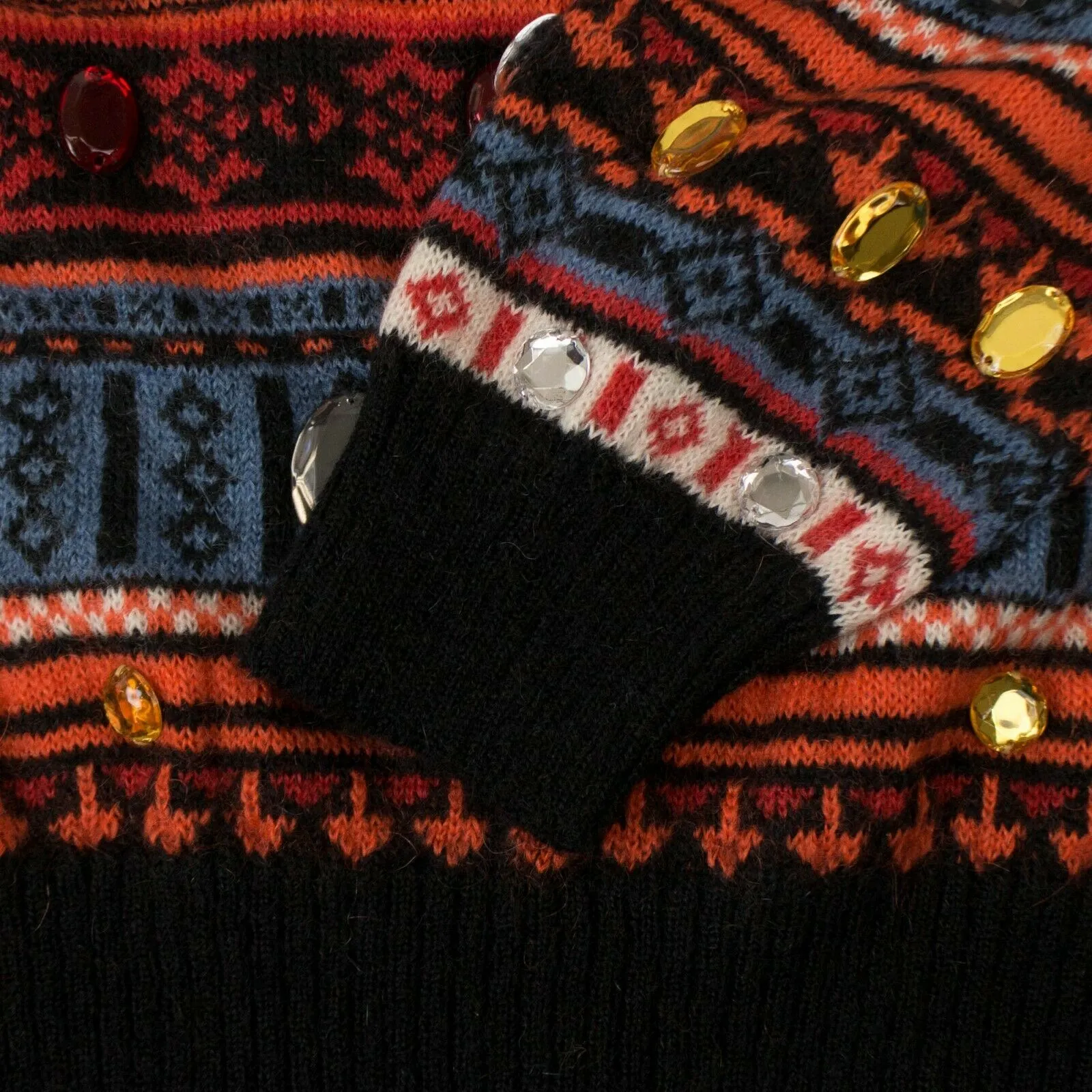 Burberry Oversized Sweater - Red/Multi