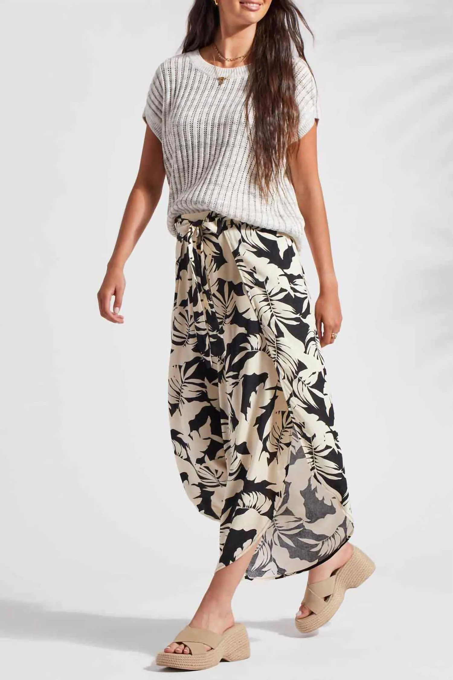 Cap Sleeve Sweater In Linen