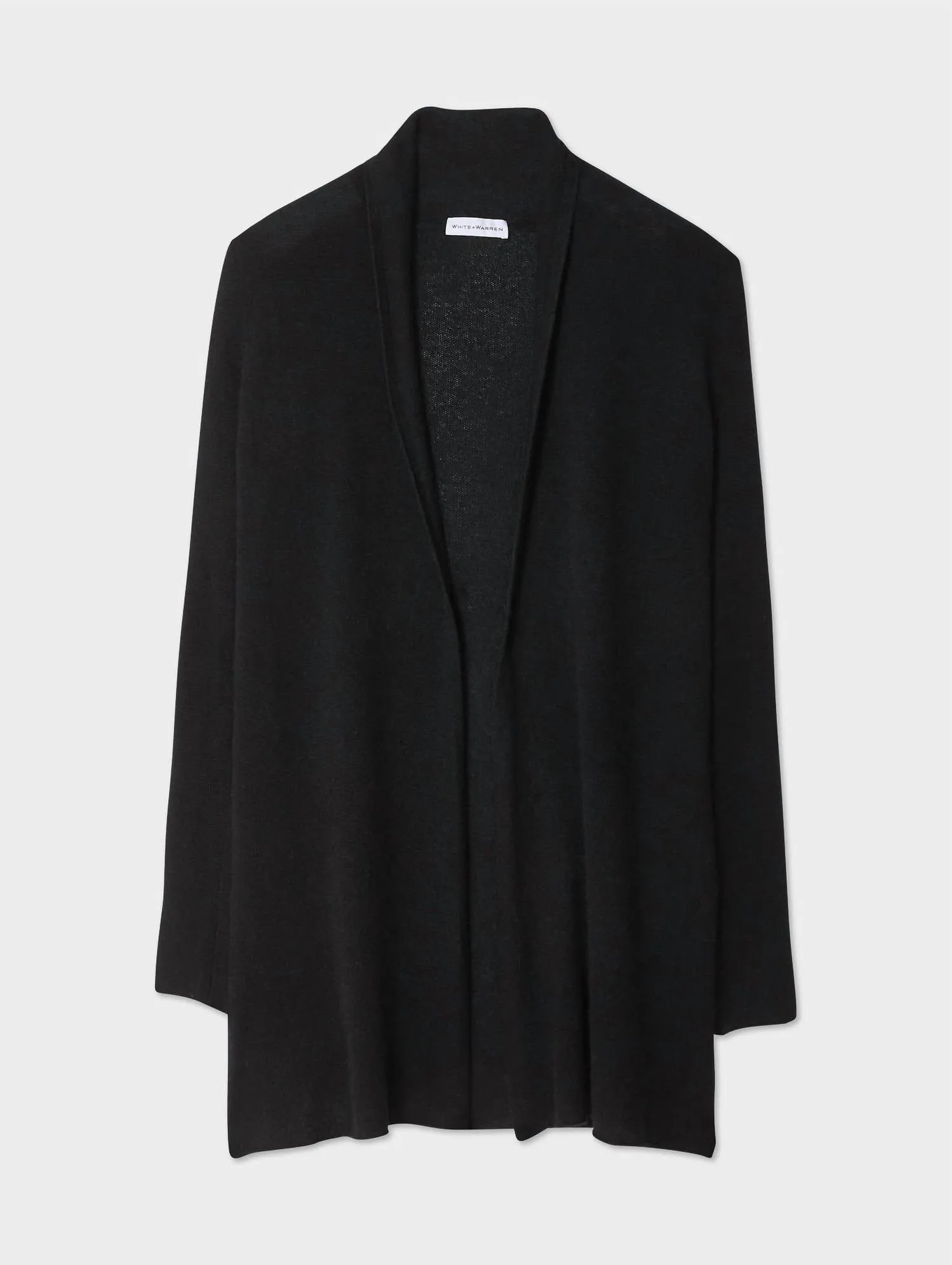 Cashmere Trapeze Cardigan In Black