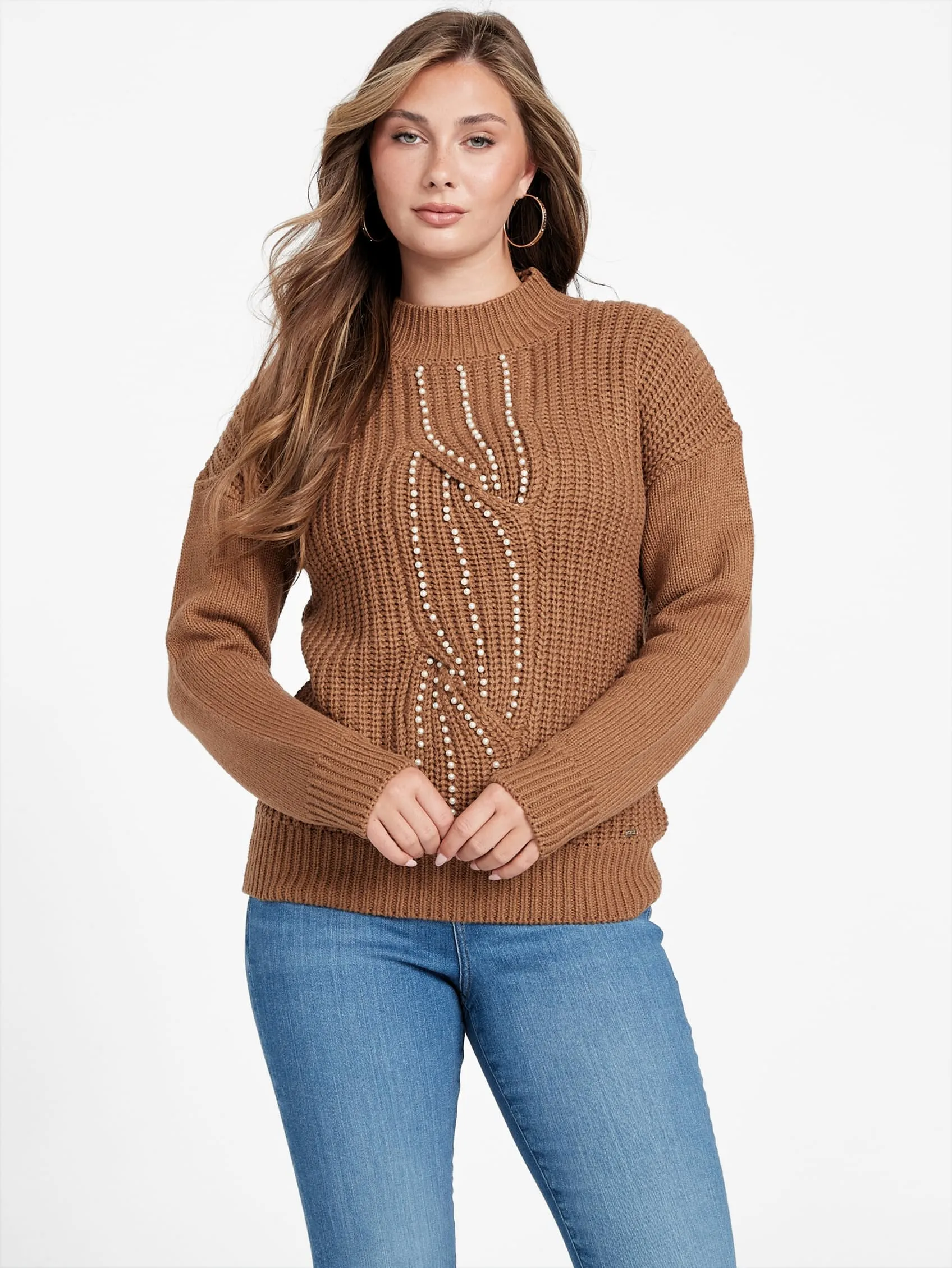 Cecily Pearl Fisherman Sweater