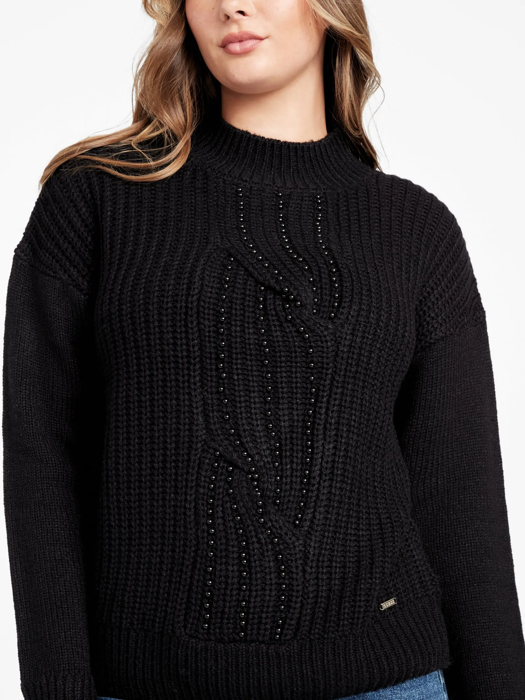 Cecily Pearl Fisherman Sweater