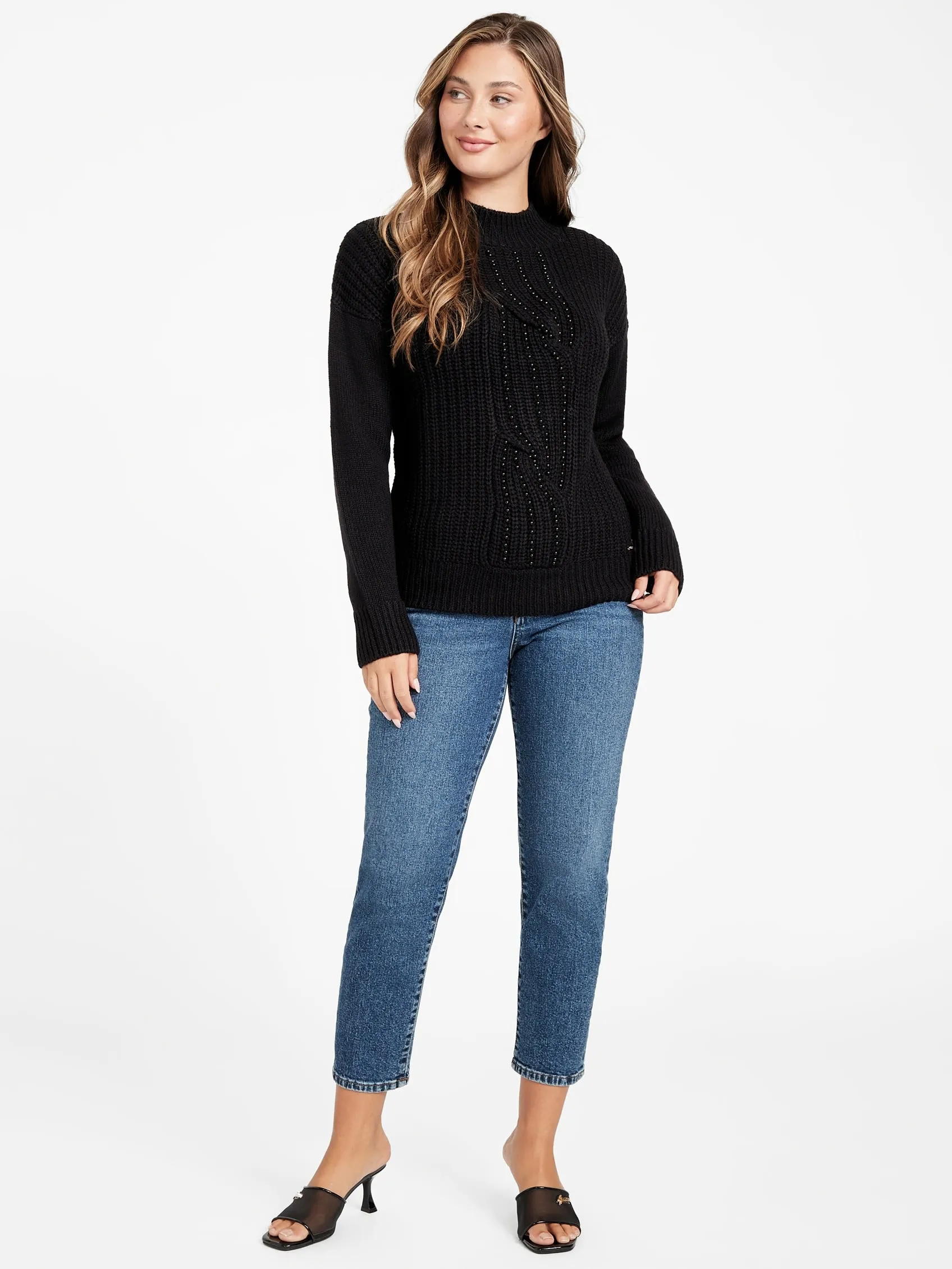 Cecily Pearl Fisherman Sweater