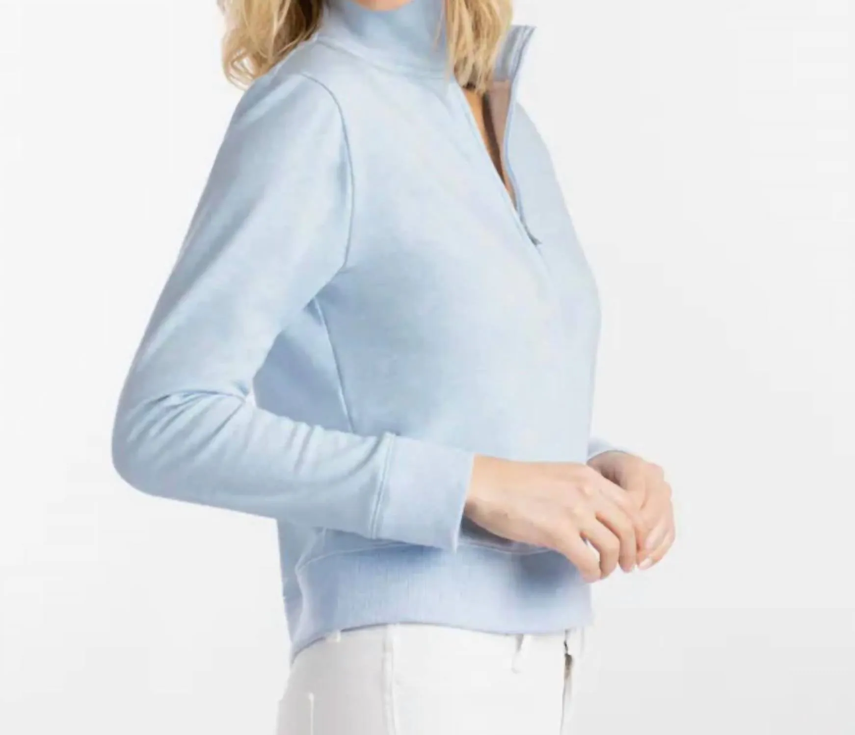 Cloud 1/2 Zip Pullover In Heather Kentucky