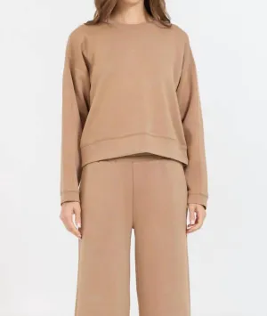 Cloud Fleece Crewneck In Caramel