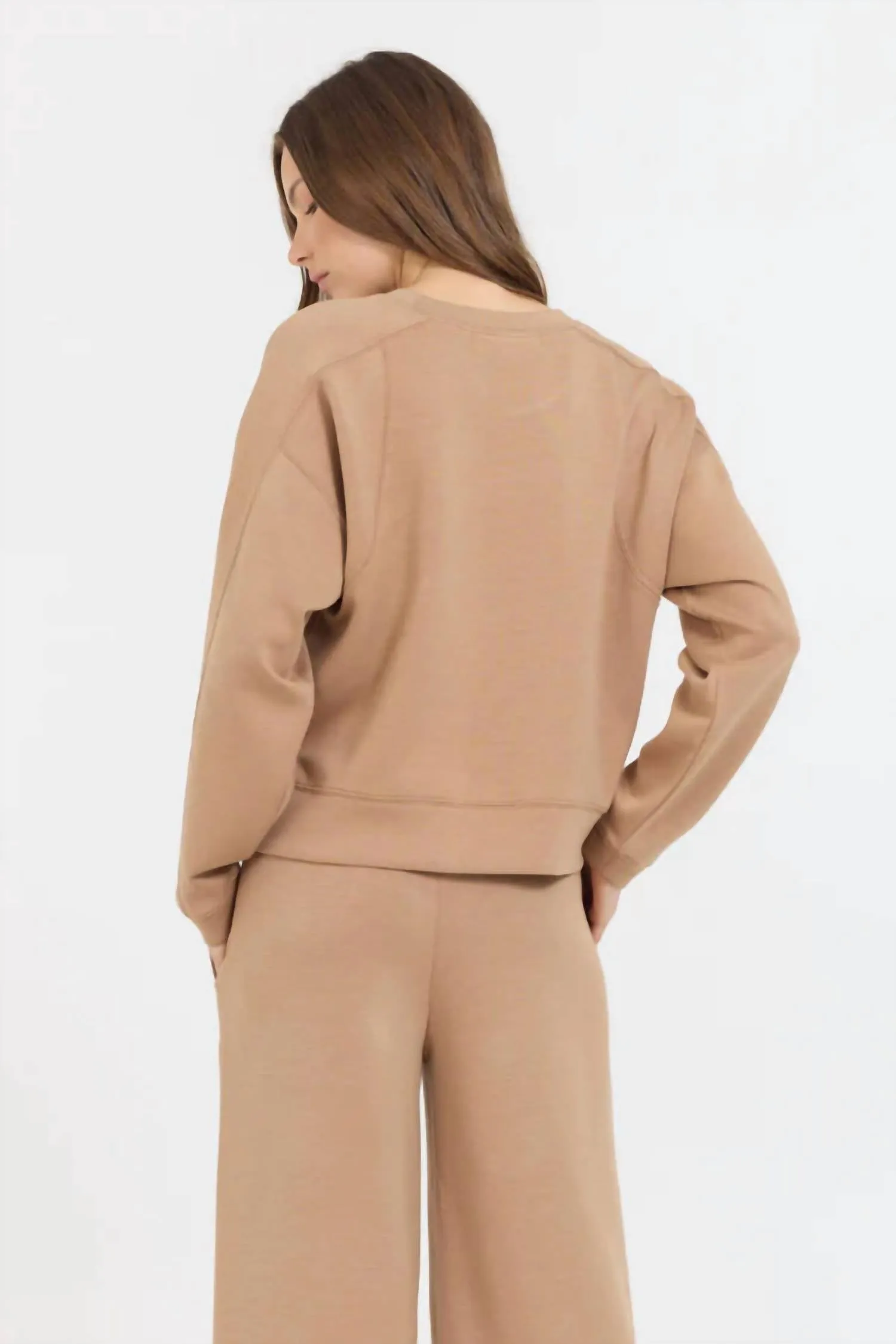 Cloud Fleece Crewneck In Caramel