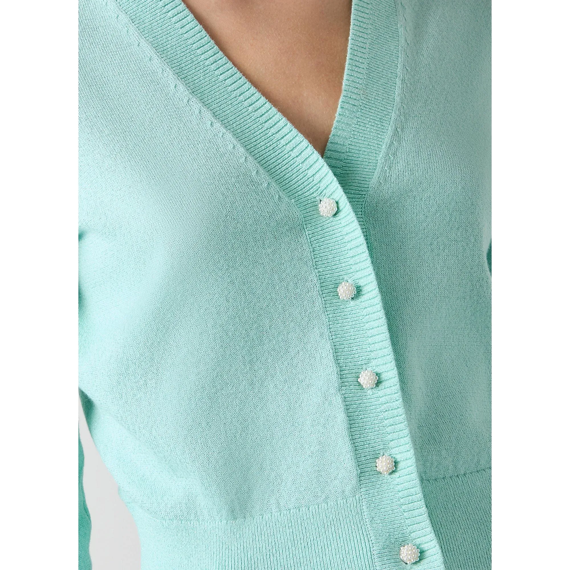 Coco Green And Silver Cardigan
