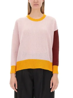 Color-Block Cashmere Sweater