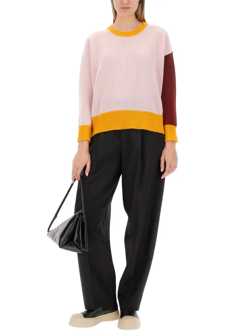 Color-Block Cashmere Sweater