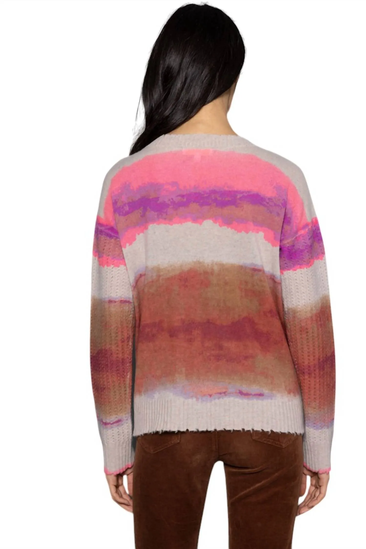 Color-Coded Cardigan In Birch
