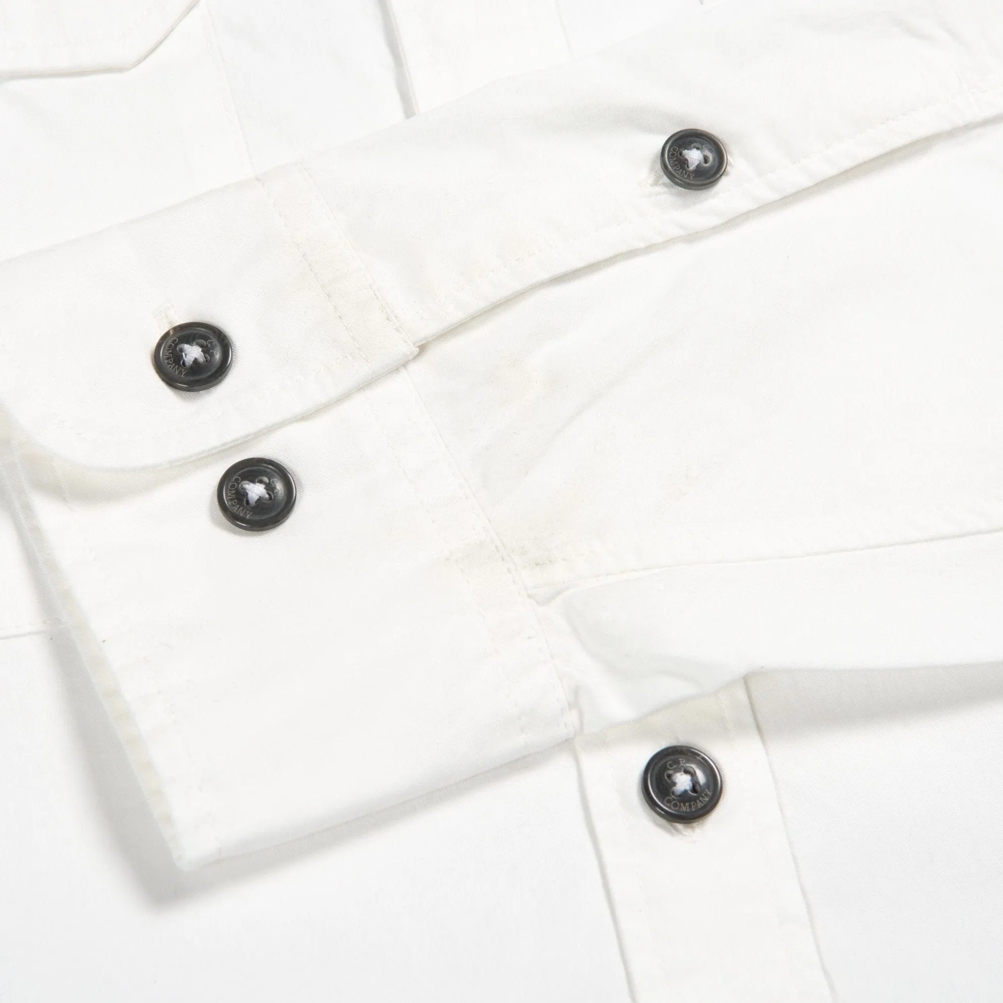 CP Company White Arm Lens Shirt