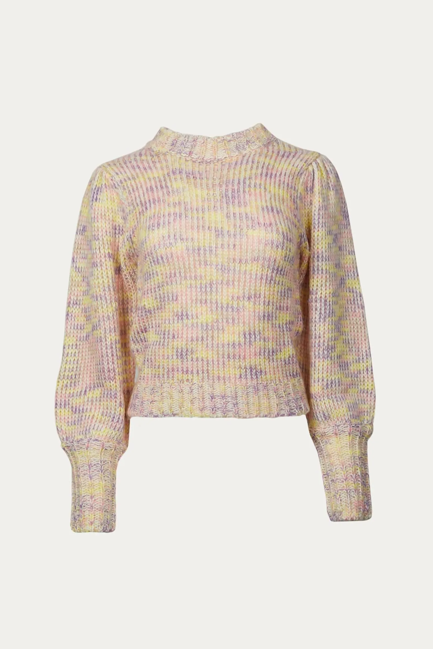 Crewneck Sweater In Pink Multi