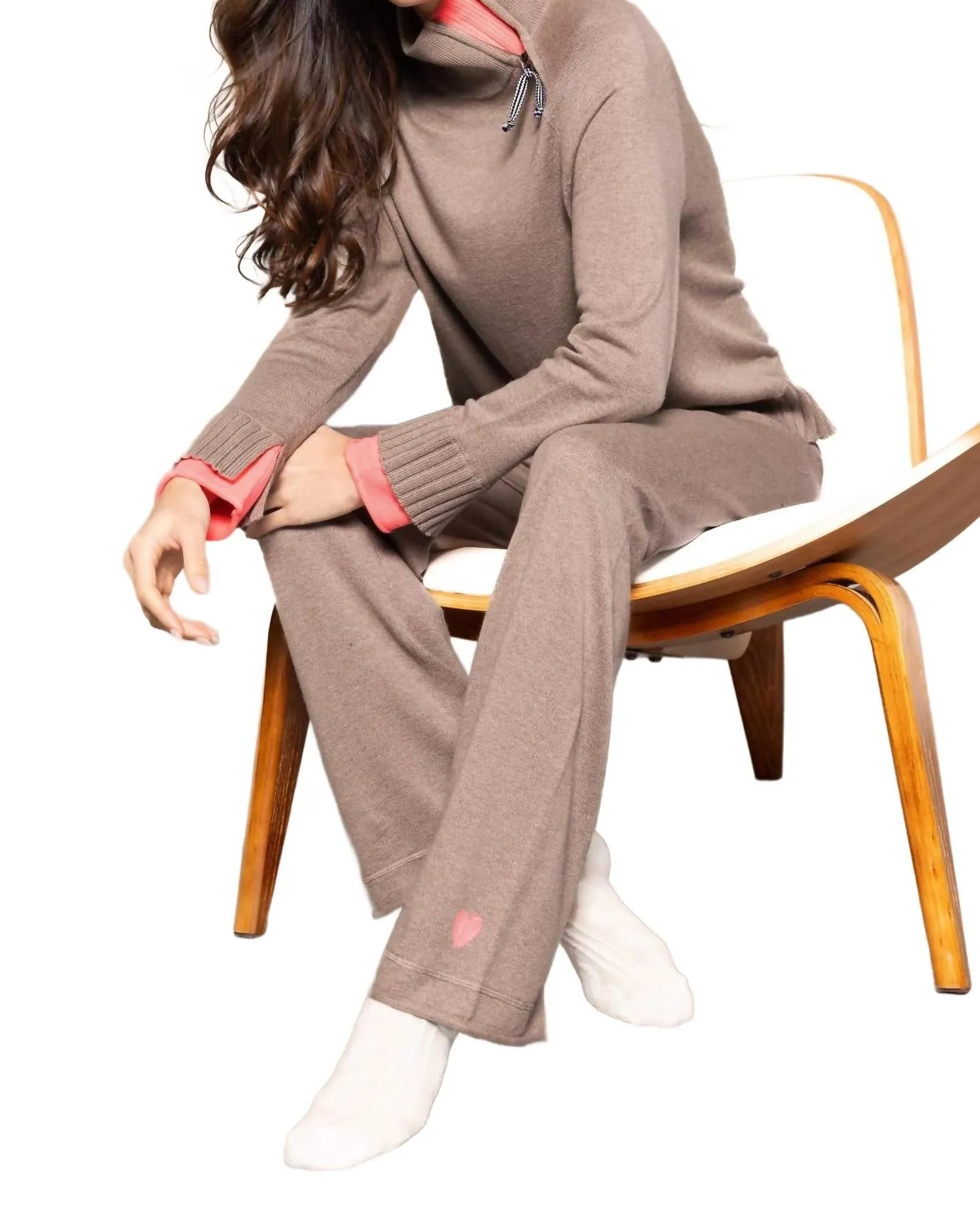 Cuffed Up Sweater In Mink Brown