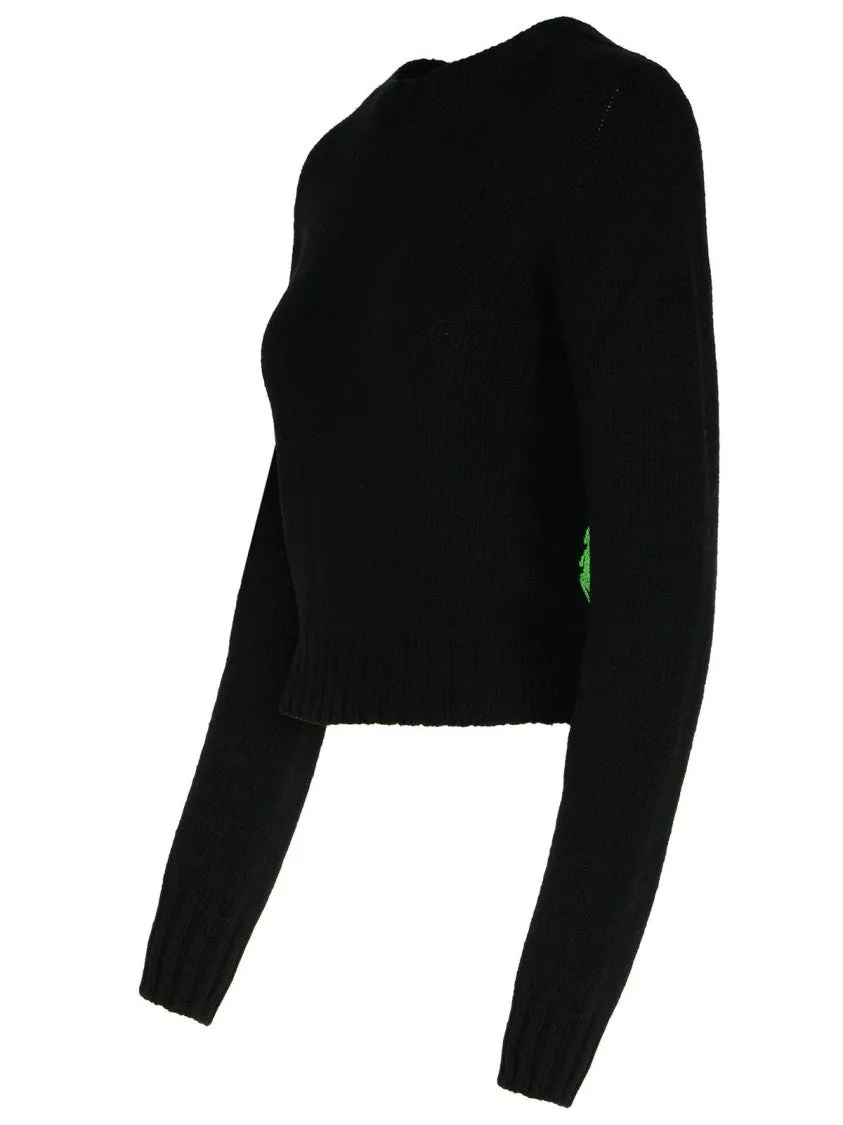 Dark Grey Merino Wool Blend Sweater