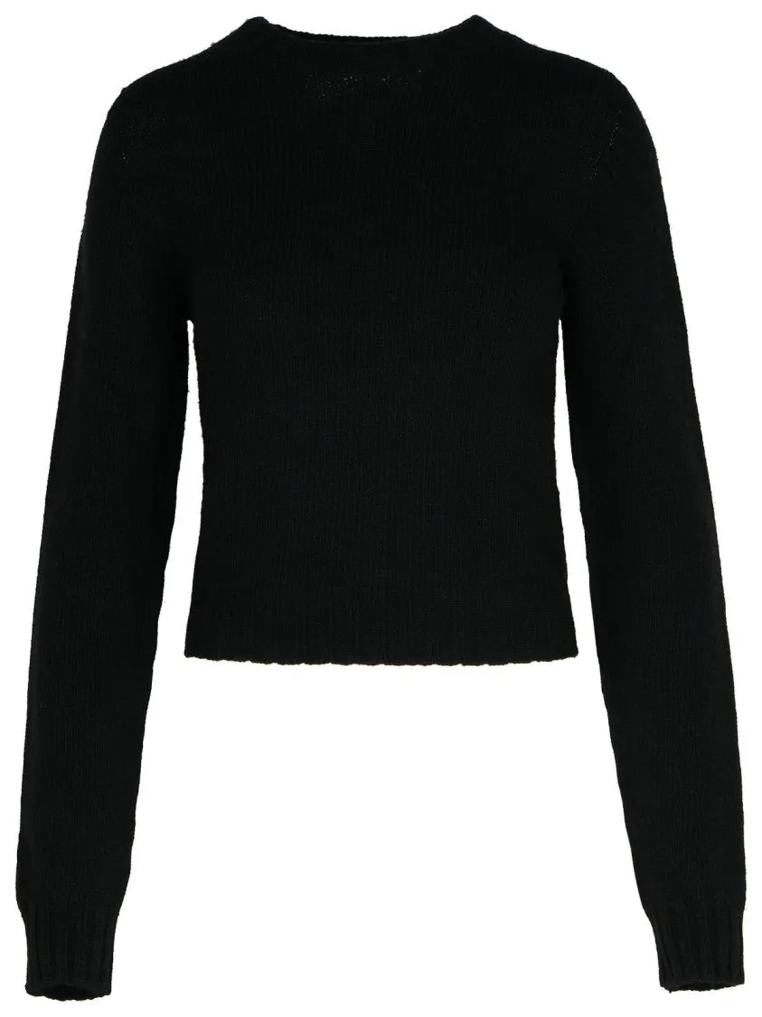 Dark Grey Merino Wool Blend Sweater