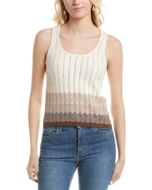 Design History Linen-Blend Sweater Tank