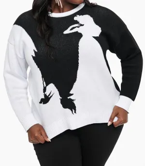 Disney Princess X Unique Vintage Sleeping Beauty Sweater In Black/white