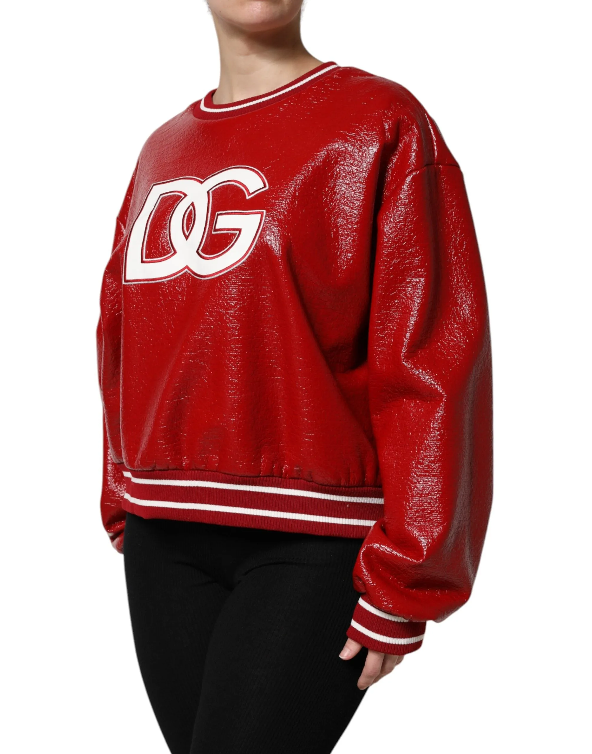 Dolce & Gabbana Wool DGLogo Embroidery Pullover Women's Sweater