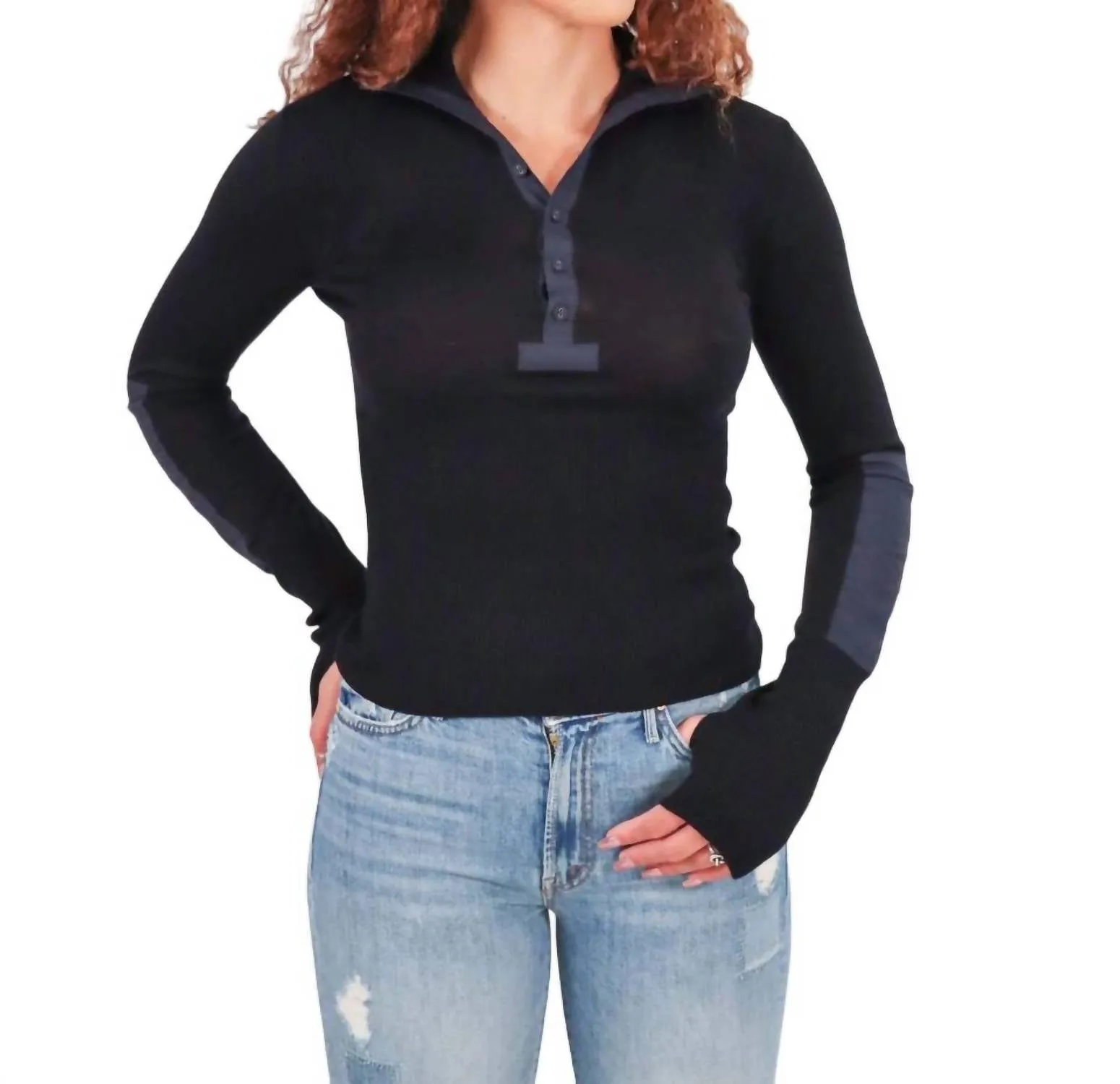 Drew Pullover Sweater In Noir